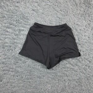 Beautikini Swim Shorts Bikini Bottom Womens XS Black High Waist Lined Swim NWT